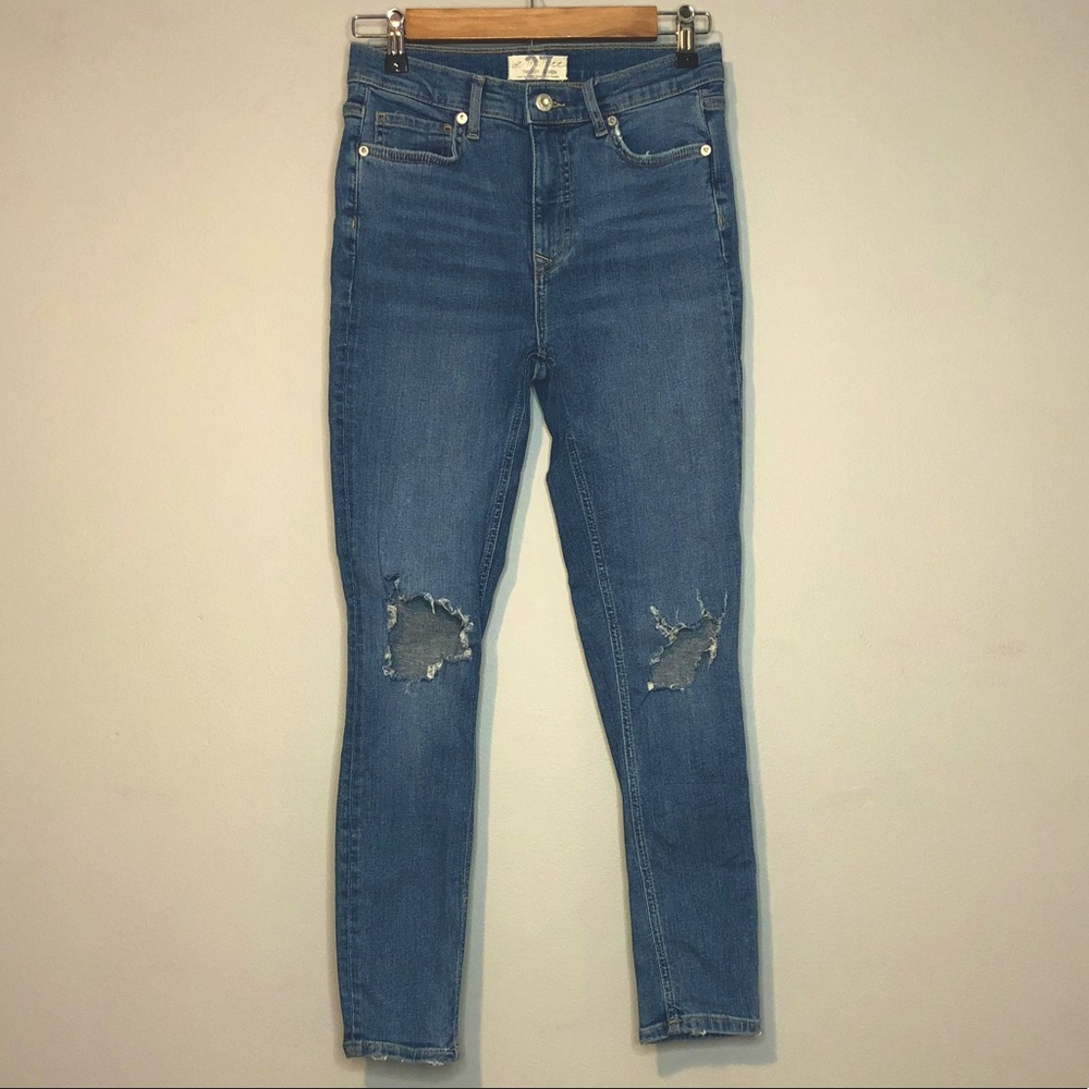 FREE PEOPLE Women’s High-Waisted Skinny Jeans Size 27